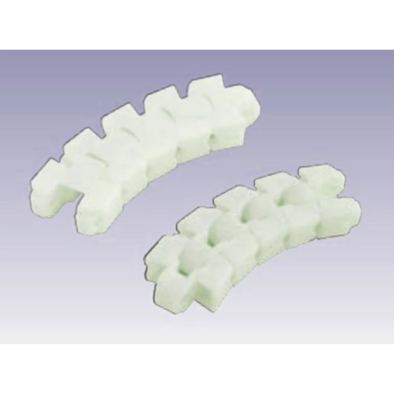 F54 plastic conveyor chain flush grid detail