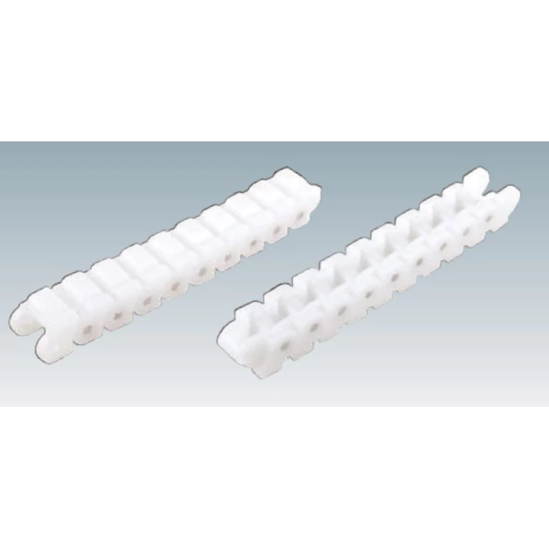 NP40S slotted plastic chain parts washing conveyor