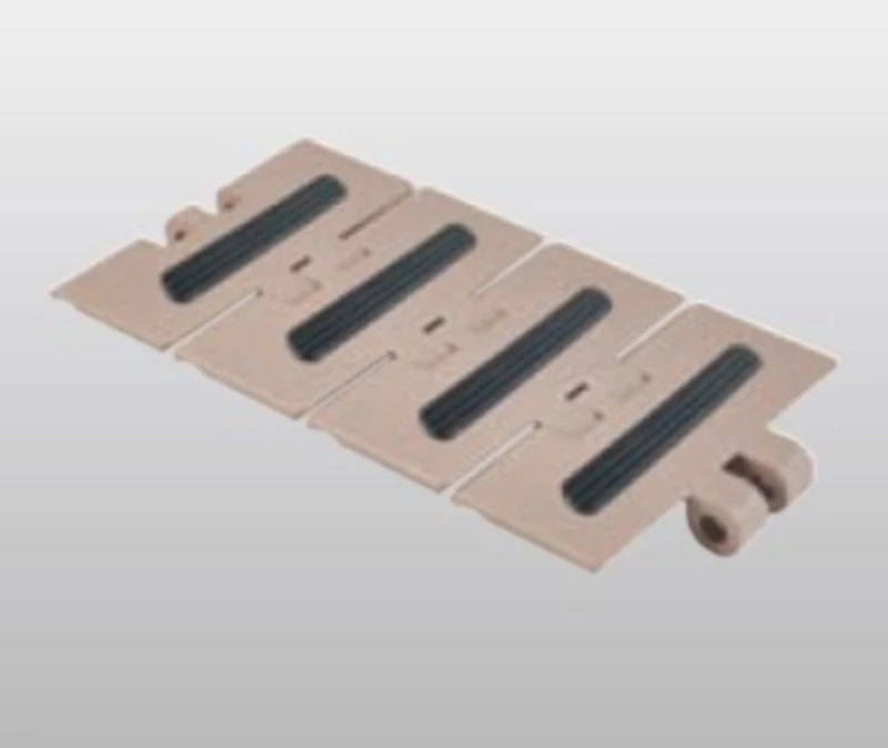 LF820G K325 rubber top single hinge straight plastic flat top chain