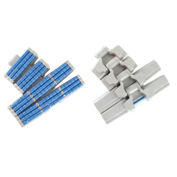 LBP882TAB sideflexing flat top chain low noise accumulation rollers curved conveyor